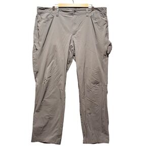 LL Bean Hiking Pants 42x30 Gray Cargo No Fly Zone Insect Repellent Hidden Pocket
